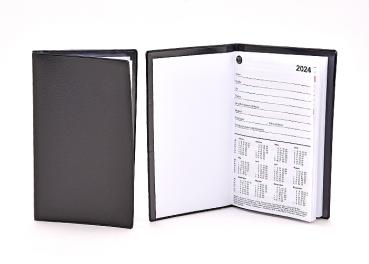 Taschenplaner 2025, ca.16 x 9 cm, Schwarz, 32 Seiten -ab ca.19.06.2024-