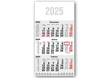 3- Monatskalender, 2025  30 x 59 cm -ab ca. 19.06.2024-