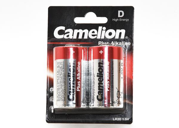 Camelion Plus Alkaline Batterie 2 Stk., R20, Preis pro Karte / MHD 10/2033