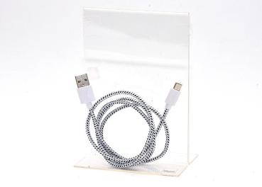 Ladekabel , weiß, 1m , MINI USB ( Auslaufartikel)