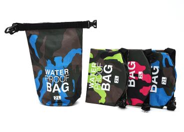 Schwimmbeutel "Drybag", wasserdicht, 2 Liter, 12 cm x 28 cm, 3-fach sortiert - Sonderposten - 