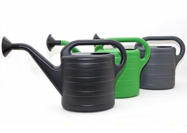 Giesskanne 10 Liter, Kunststoff, grün + schwarz + antrazit (40966)