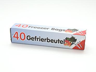 Gefrier-Beutel, 1 Liter, 40 St., 18 x 26 cm, in Faltschachtel