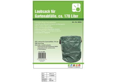 Laubsack 170 Liter, 60 x 60 cm 