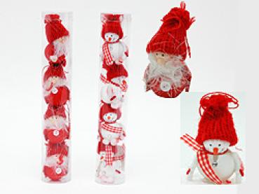 4er Weihnachtsdeko " Schnee- und Weihnachtsmann" - ausverkauft - 