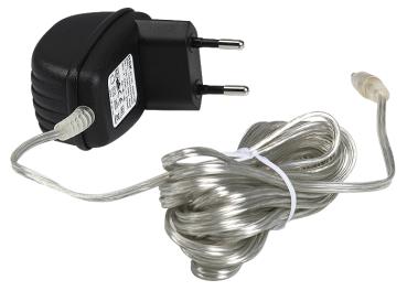 Transformator, Netzteil für LED Leuchter, 3m Zuleitung, für LED Produkte mit Hohlstecker 3,5 /1,35mm