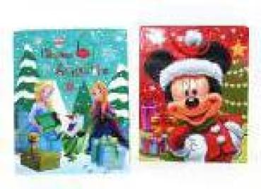 Weihnachtsgeschenktüte, Disney, Large 33x26x10cm, 6-fach soretiert
