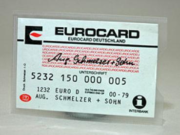 Hülle für Ausweis-, BVG, EC-Karten, glasklar 56 x 90 mm
