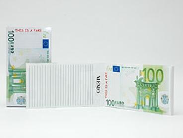 Notitzblock- 100 EURO- Schein, 100 Blatt -