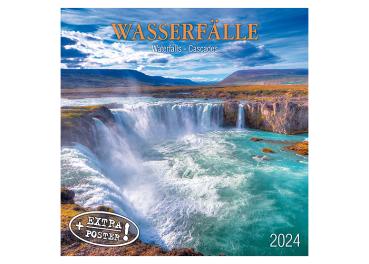 Broschürenkalender 2024 30x60cm "Wasserfälle"  -ab ca.15.06.2023-
