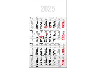 4- Monatskalender, 2023 , 30x57cm 