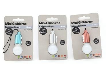 Mini-Glühbirne zum Hängen, inkl. Batterie, 3 Farben 