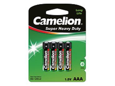 4er Blister Camelion - Batterie R3 Micro, Zink-Kohle / MHD 10/2023
