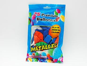 25 Luftballons im Beutel, farblich sort. 