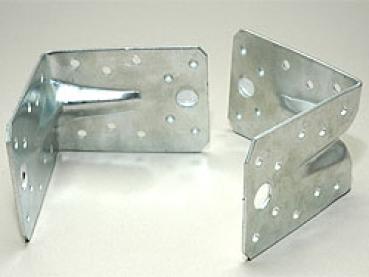 Winkel aus Metall, 90 x 90 x 65mm mit Sicke, ca. 2,5 mm dick (Alt 11222)