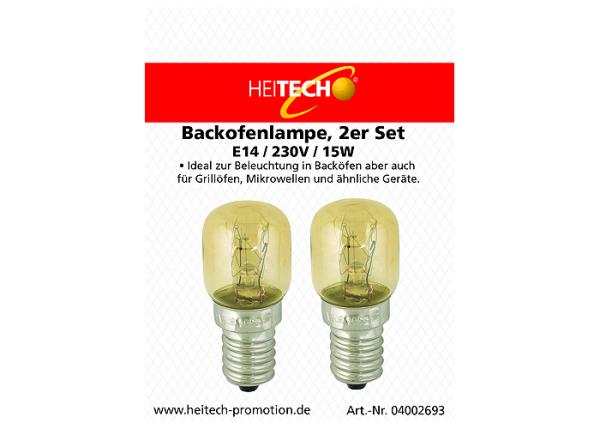 Backofenlampe 2er 15W E14,230V  Ideal für Backofen, Mikrowelle, Grillöfen
