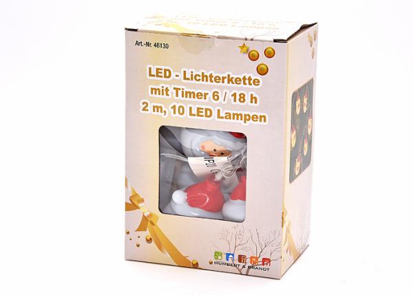 Lichterkette LED 10L, 2 m, mit Timer, (2 x AA Batterien excl.)