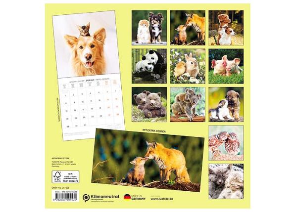 Broschürenkalender 2025, 30 x 60cm, " Kleine Freunde"  -ab ca.15.06.2024-