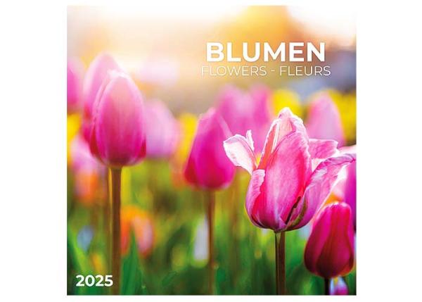 Broschürenkalender 2025, 30 x 60cm, " Blumen" 