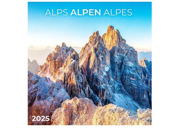 Broschürenkalender 2025, 30x60cm, "Alpen"