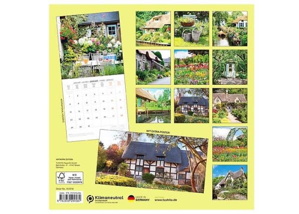Broschürenkalender 2025, 30 x 60cm, "Bauerngarten"