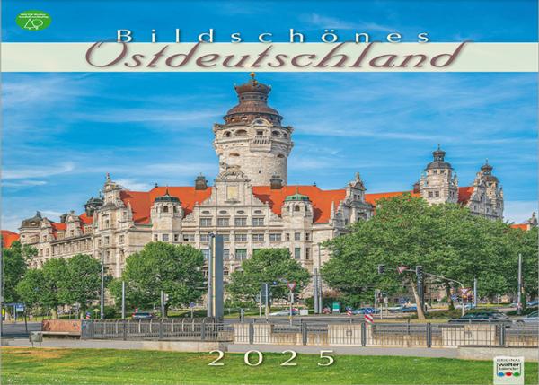 A4 Bildkalender,2025, 24x34cm "Ostdeutschland" Spiralbindung 
