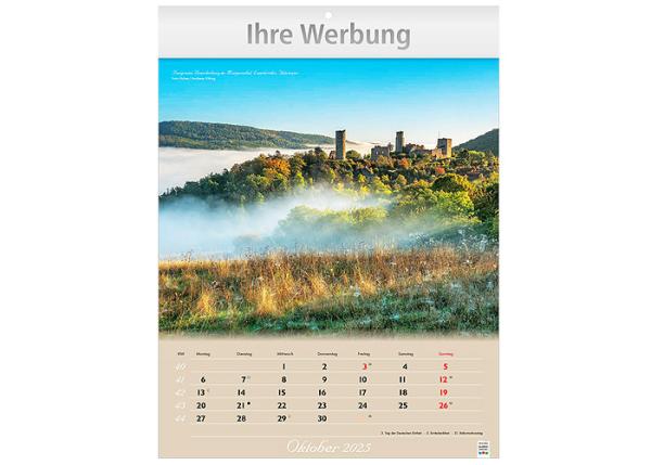 A4 Bildkalender,2025, 24x34cm "Ostdeutschland" Spiralbindung - ab ca.19.06.2024-