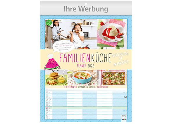 A4 Bildkalender,2025, 24x34cm "Familien-Küche" Spiralbindung
