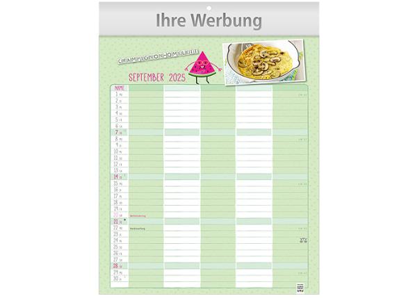 A4 Bildkalender,2025, 24x34cm "Familien-Küche" Spiralbindung -ab ca.19.06.2024--