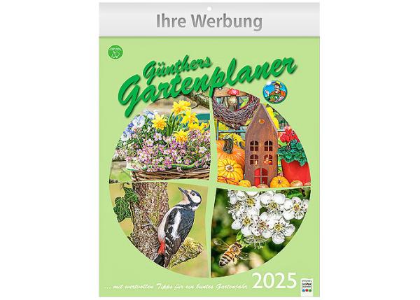 A4 Bildkalender,2025, 24 x 34 cm "Günthers Gartenplaner" 