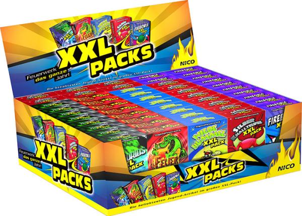 XXL Pack Feuerwerk im Verkaufsdisplay